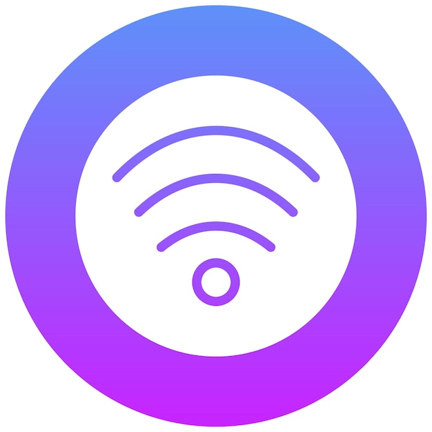 Ilustración del icono vectorial de disponibilidad de red del conjunto de iconos de red