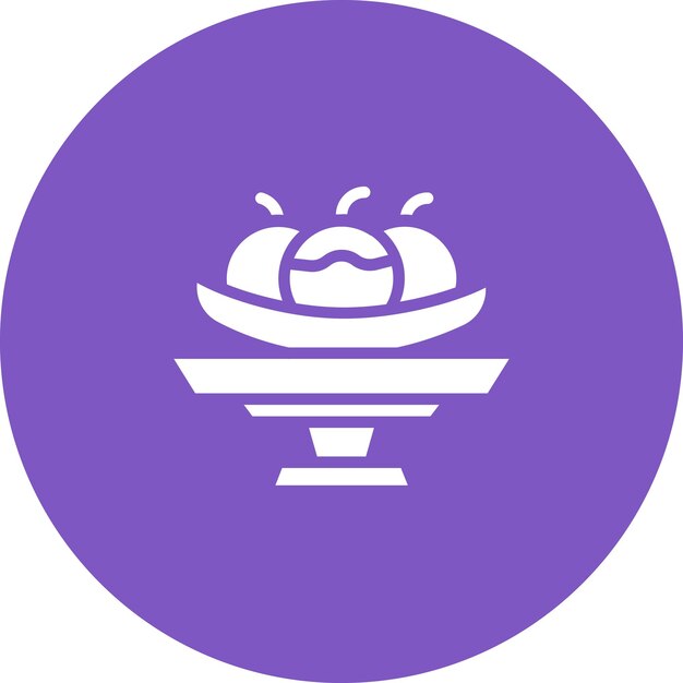 Ilustración del icono vectorial dividido de plátano del conjunto de iconos de verano