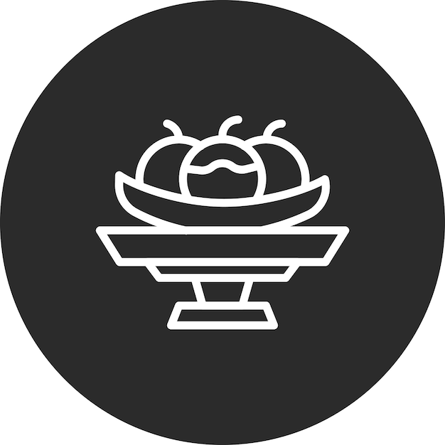 Ilustración del icono vectorial dividido de plátano del conjunto de iconos de verano