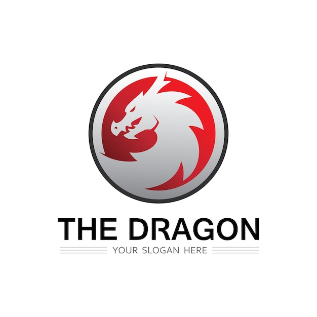 Ilustración del icono vectorial del dragón