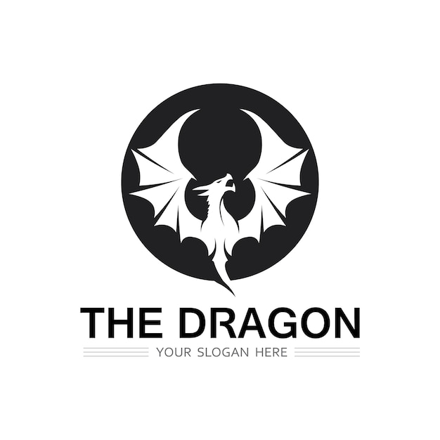 Ilustración del icono vectorial del dragón