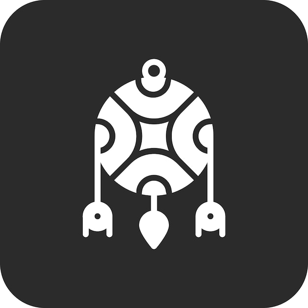 Ilustración del icono vectorial de Dreamcatcher del conjunto de iconos del Oeste Salvaje