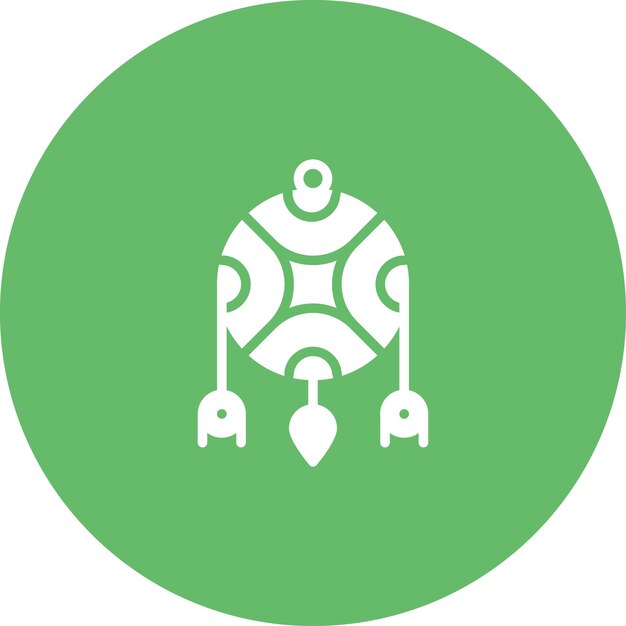 Ilustración del icono vectorial de Dreamcatcher del conjunto de iconos del Oeste Salvaje