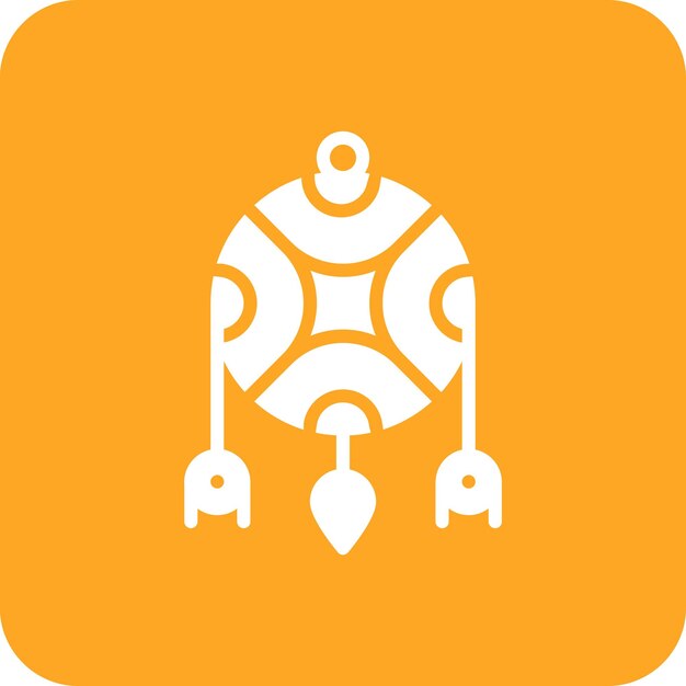 Ilustración del icono vectorial de Dreamcatcher del conjunto de iconos del Oeste Salvaje