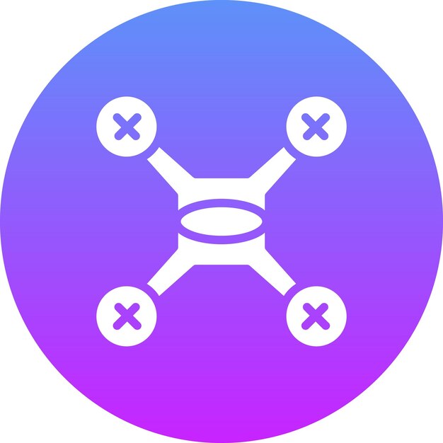 Ilustración del icono vectorial de drones del conjunto de iconos de ingeniería