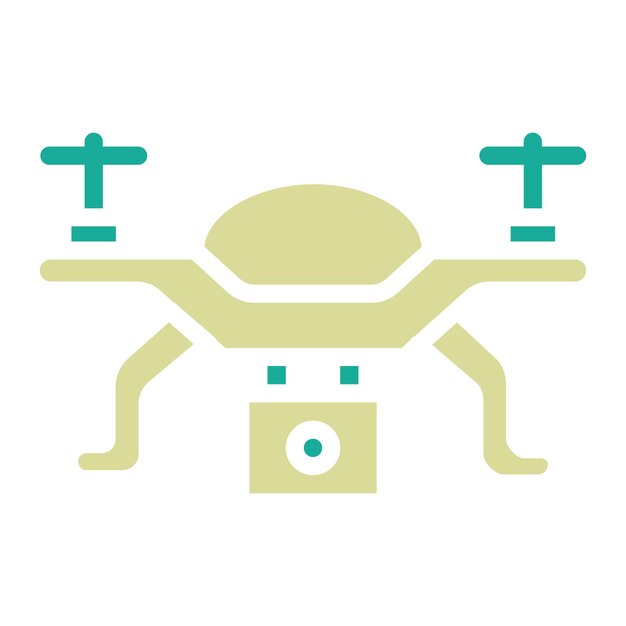 Ilustración del icono vectorial de drones del conjunto de iconos de tecnología