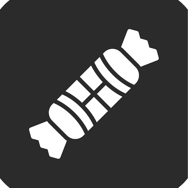 Ilustración del icono vectorial de dulces del conjunto de iconos de dulces y dulces