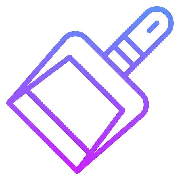 Ilustración del icono vectorial de Dustpan del conjunto de iconos de Homeware