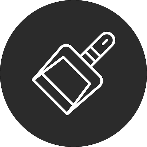 Ilustración del icono vectorial de Dustpan del conjunto de iconos de Homeware