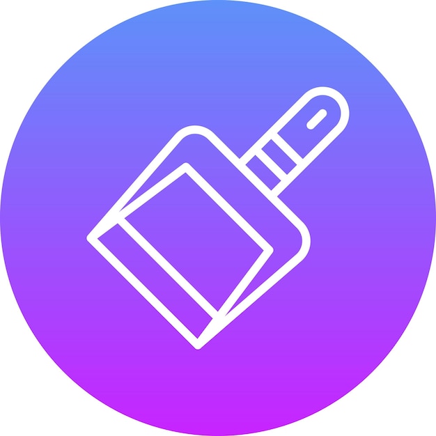 Ilustración del icono vectorial de Dustpan del conjunto de iconos de Homeware