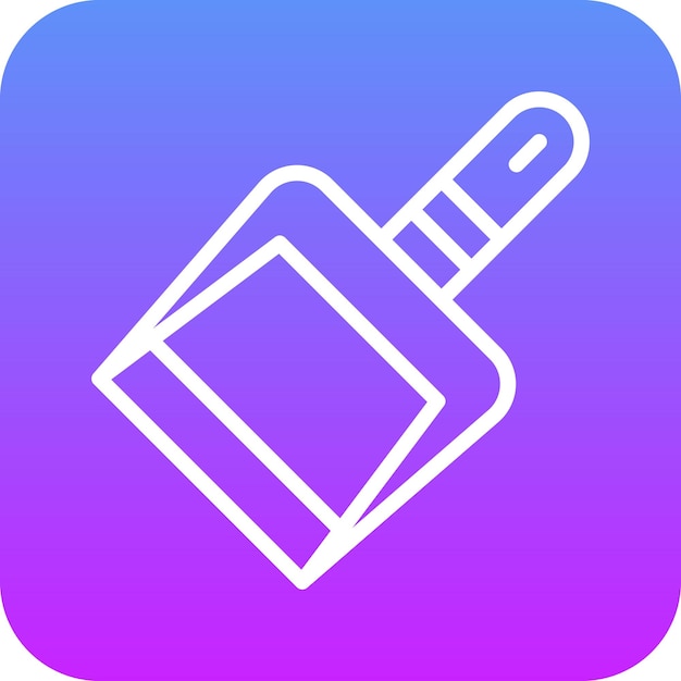 Ilustración del icono vectorial de Dustpan del conjunto de iconos de Homeware