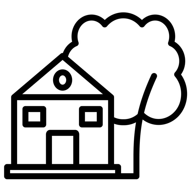 Ilustración del icono vectorial de Eco del conjunto de iconos de Ecología