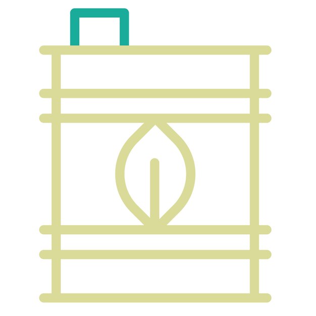 Ilustración del icono vectorial de Eco Fuel del conjunto de iconos de energía renovable