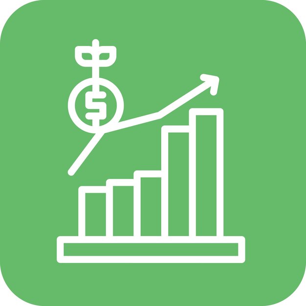 Ilustración del icono vectorial de la economía verde del conjunto de iconos de energía renovable