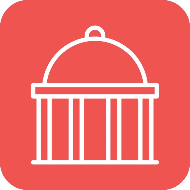 Ilustración del icono vectorial del edificio del conjunto de iconos de City Elements