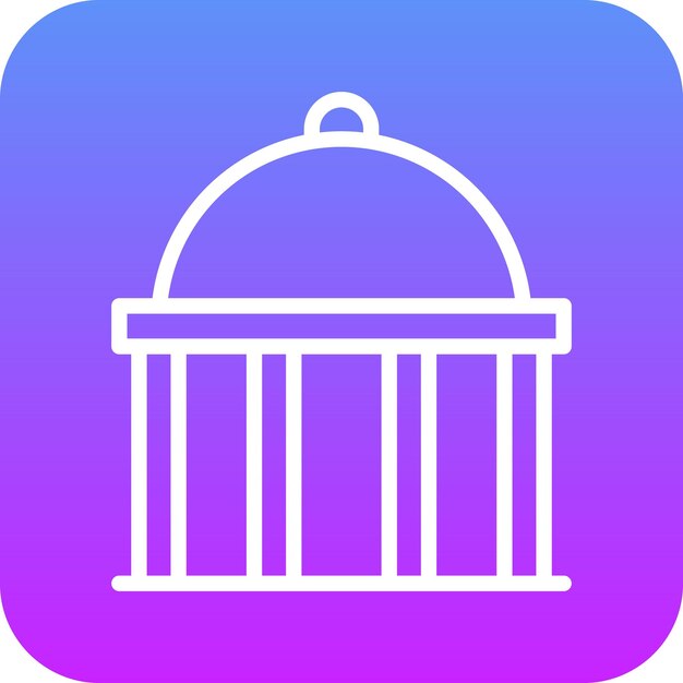Ilustración del icono vectorial del edificio del conjunto de iconos de City Elements