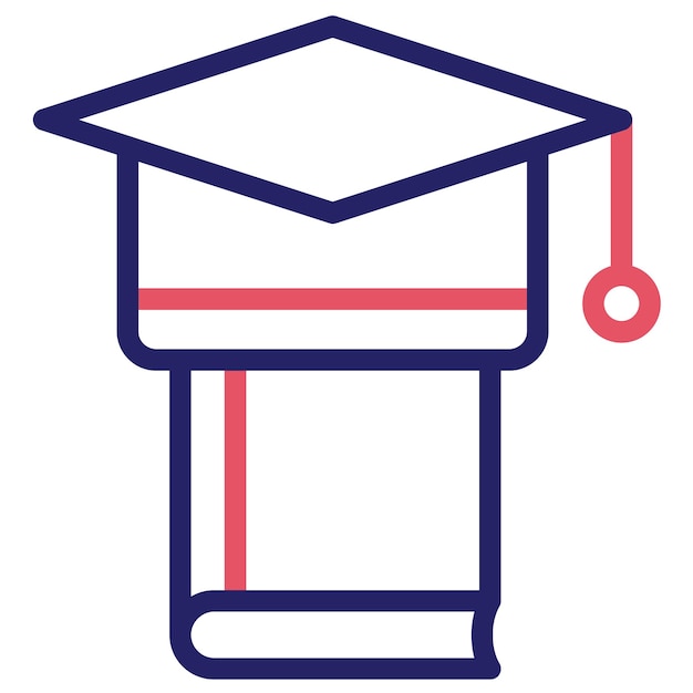 Ilustración del icono vectorial de la educación del conjunto de iconos de aprendizaje