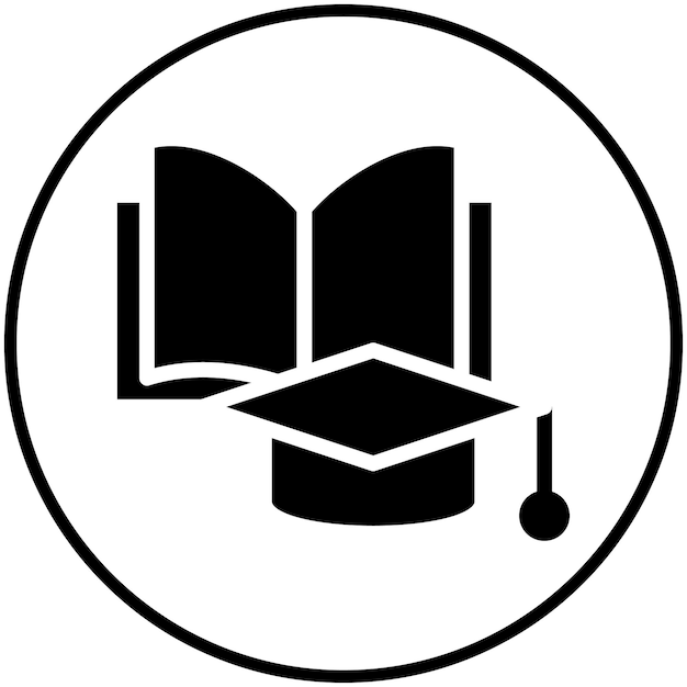 Ilustración del icono vectorial de la educación del conjunto de iconos de Generation Gap