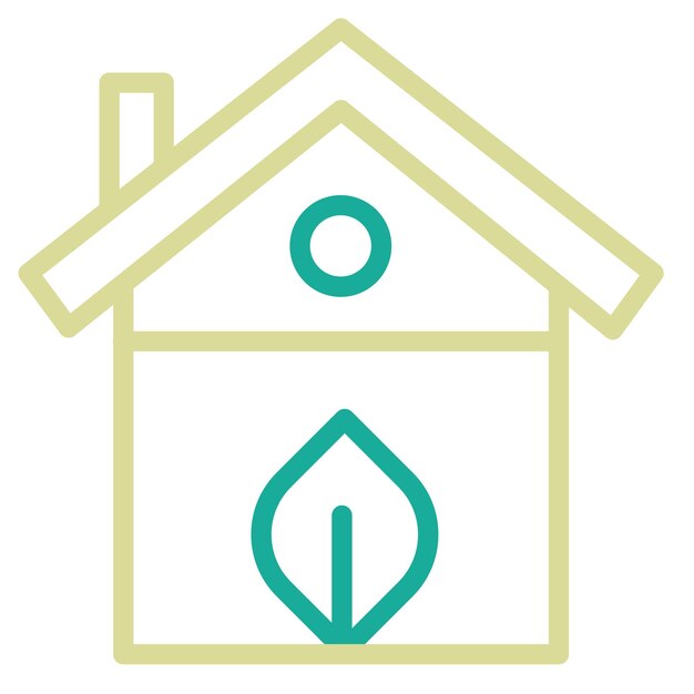 Ilustración del icono vectorial del efecto invernadero del conjunto de iconos de energía renovable