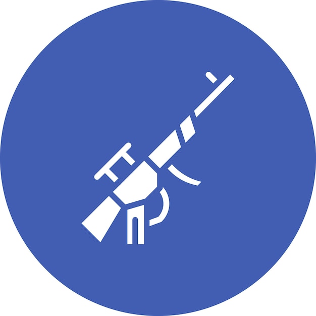 Ilustración del icono vectorial del ejército del icono militar