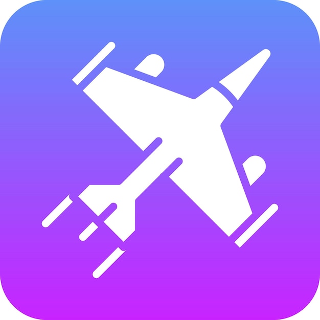 Ilustración del icono vectorial del Ejército del icono militar
