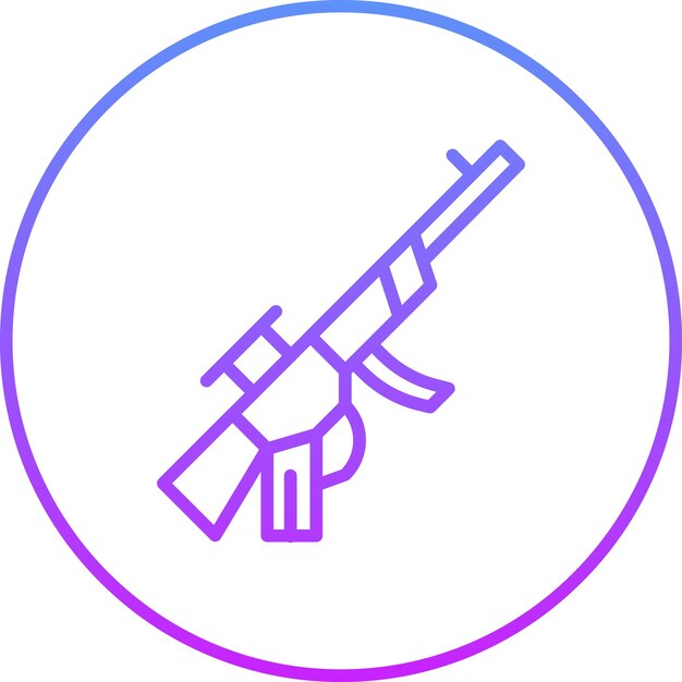Ilustración del icono vectorial del ejército del icono militar
