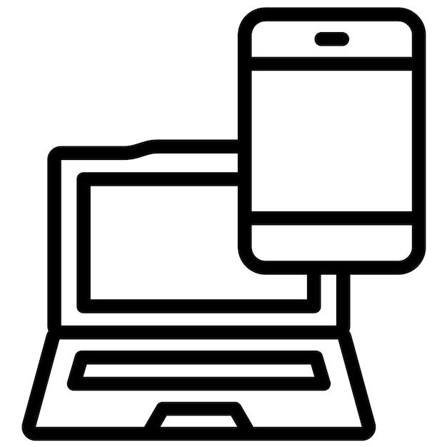 Ilustración del icono vectorial de electrónica de consumo del conjunto de iconos de inteligencia artificial