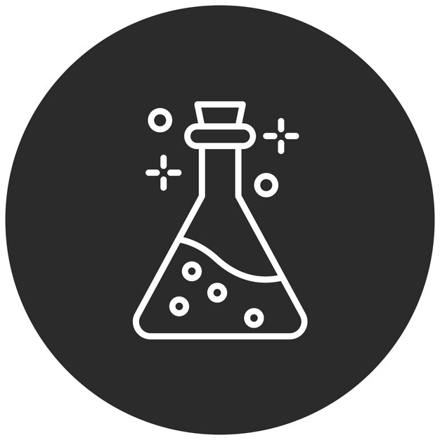Ilustración del icono vectorial del elixir de un conjunto de iconos medievales