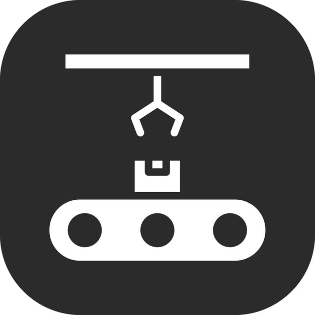 Ilustración del icono vectorial de embalaje del conjunto de iconos de entrega y logística