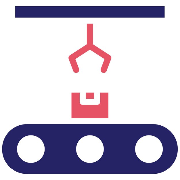 Ilustración del icono vectorial de embalaje del conjunto de iconos de entrega y logística