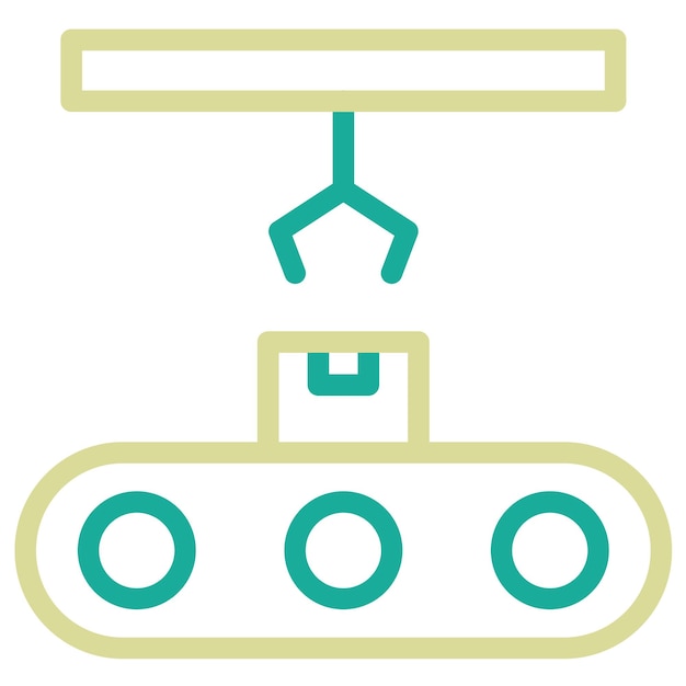 Ilustración del icono vectorial de embalaje del conjunto de iconos de entrega y logística