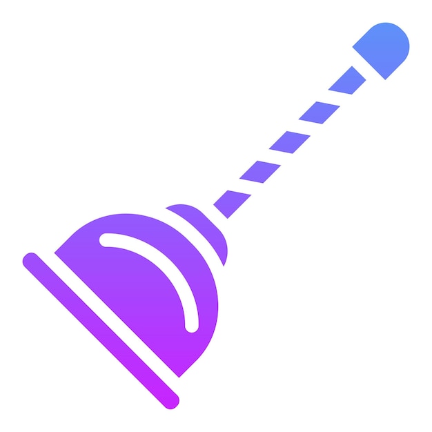 Ilustración del icono vectorial del émbolo del conjunto de iconos de limpieza de la casa