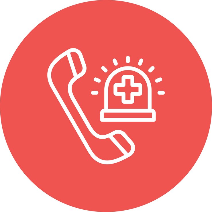 Vector ilustración del icono vectorial de emergencia del conjunto de iconos de medicina