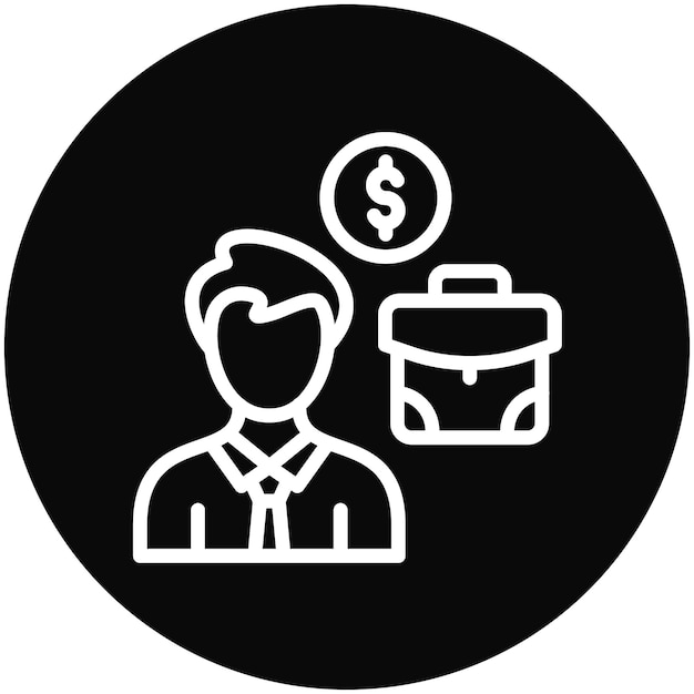 Ilustración del icono vectorial de emprendimiento del conjunto de iconos de Gig Economy