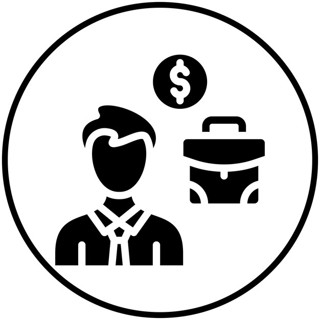 Ilustración del icono vectorial de emprendimiento del conjunto de iconos de Gig Economy