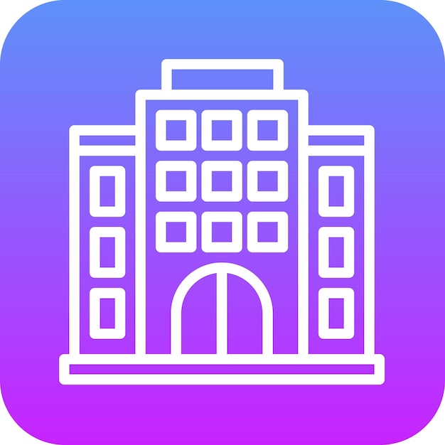 Ilustración del icono vectorial de la empresa comercial del conjunto de iconos de contabilidad