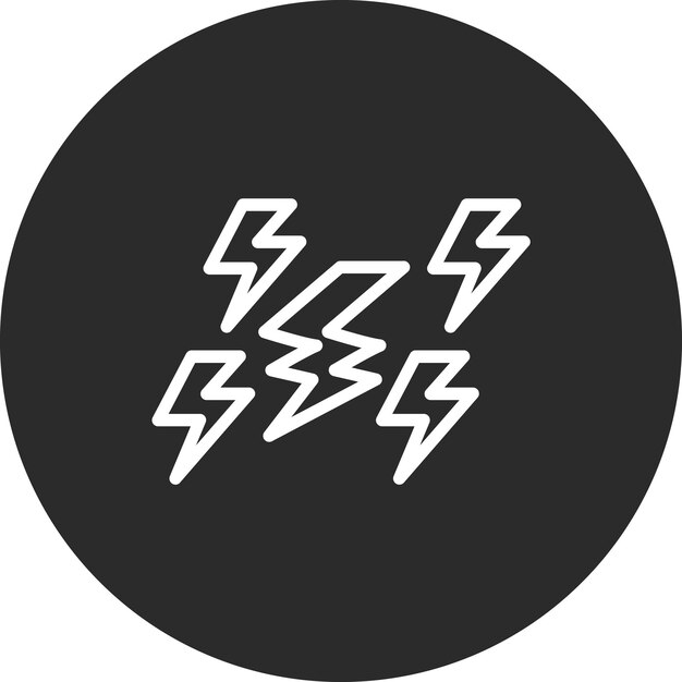 Ilustración del icono vectorial de energía del conjunto de iconos de ecología