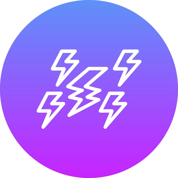 Ilustración del icono vectorial de energía del conjunto de iconos de ecología