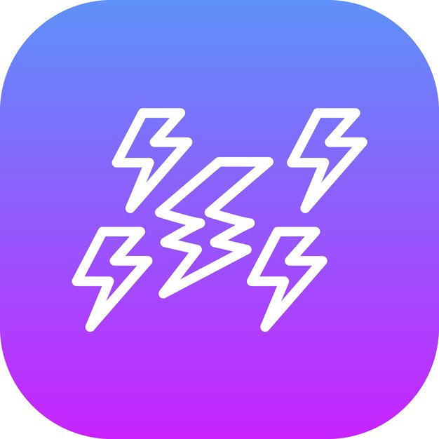 Ilustración del icono vectorial de energía del conjunto de iconos de ecología