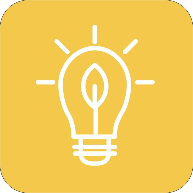 Ilustración del icono vectorial de energía verde del conjunto de iconos de energía renovable