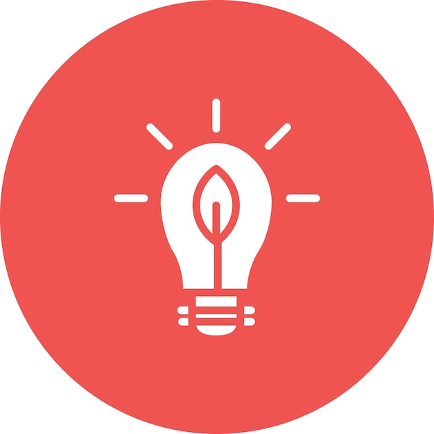 Ilustración del icono vectorial de energía verde del conjunto de iconos de energía renovable