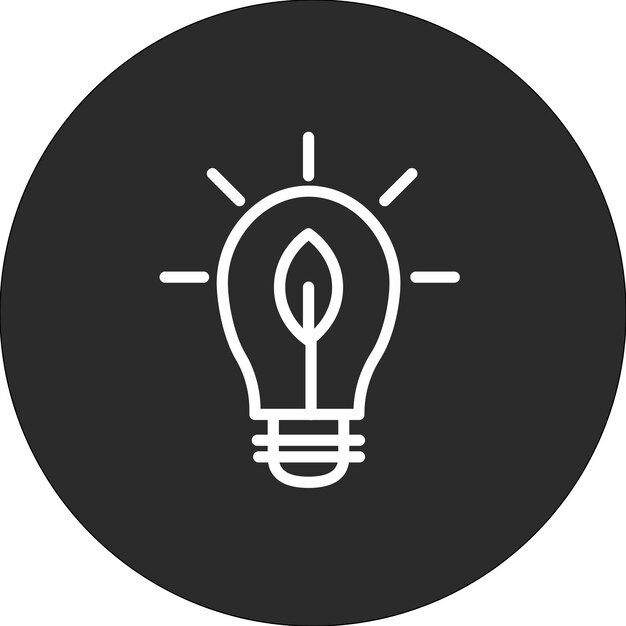 Ilustración del icono vectorial de energía verde del conjunto de iconos de energía renovable