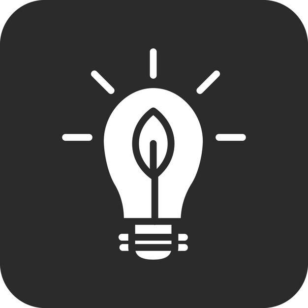 Ilustración del icono vectorial de energía verde del conjunto de iconos de energía renovable