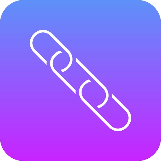 Ilustración del icono vectorial del enlace del conjunto de iconos de comunicaciones