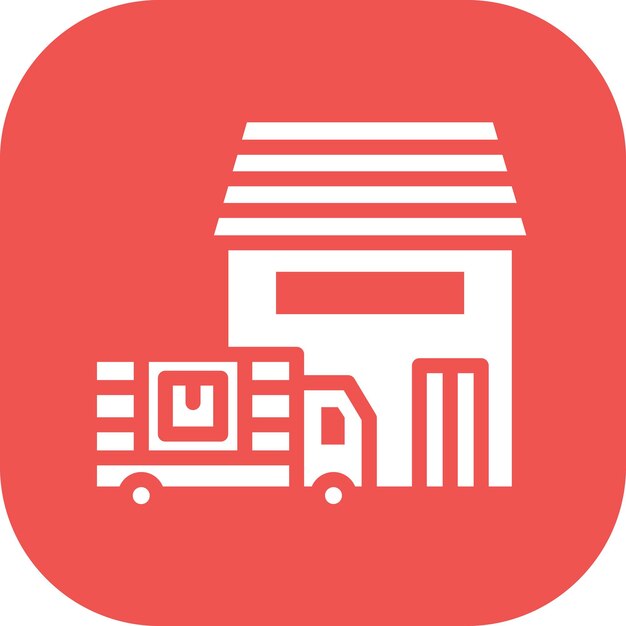 Ilustración del icono vectorial de entrega del conjunto de iconos de entrega y logística