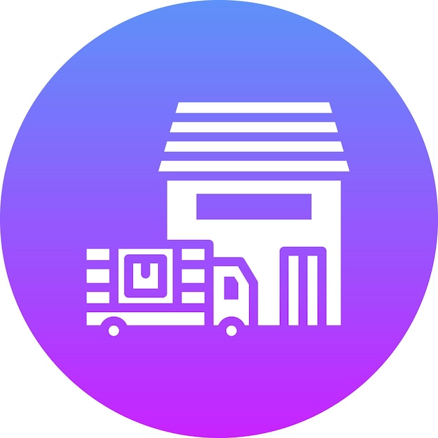 Ilustración del icono vectorial de entrega del conjunto de iconos de entrega y logística
