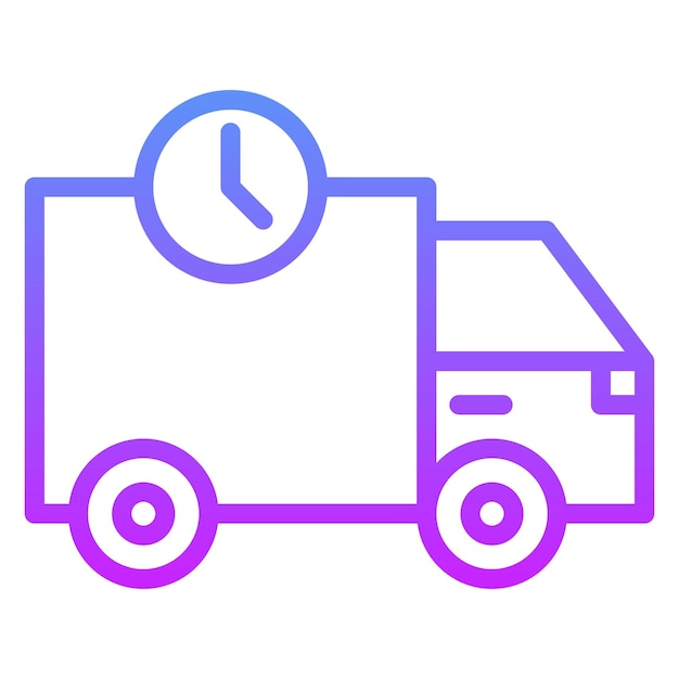 Ilustración del icono vectorial de entrega rápida del conjunto de iconos de entrega de alimentos