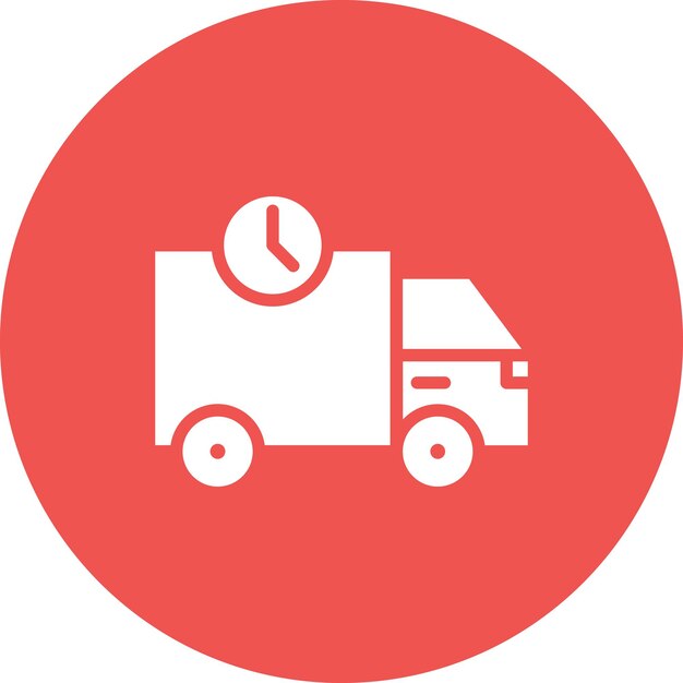 Ilustración del icono vectorial de entrega rápida del conjunto de iconos de entrega de alimentos