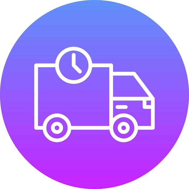 Ilustración del icono vectorial de entrega rápida del conjunto de iconos de entrega de alimentos