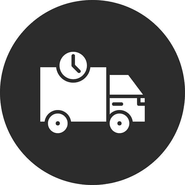 Ilustración del icono vectorial de entrega rápida del conjunto de iconos de entrega de alimentos